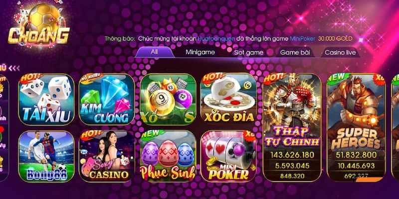 Choáng Club | Tải Game Bài Choangclub cho Android, Apk, iOS 9 Khám phá các thông tin về 4 sảnh game đình đám tại Chóng Club
